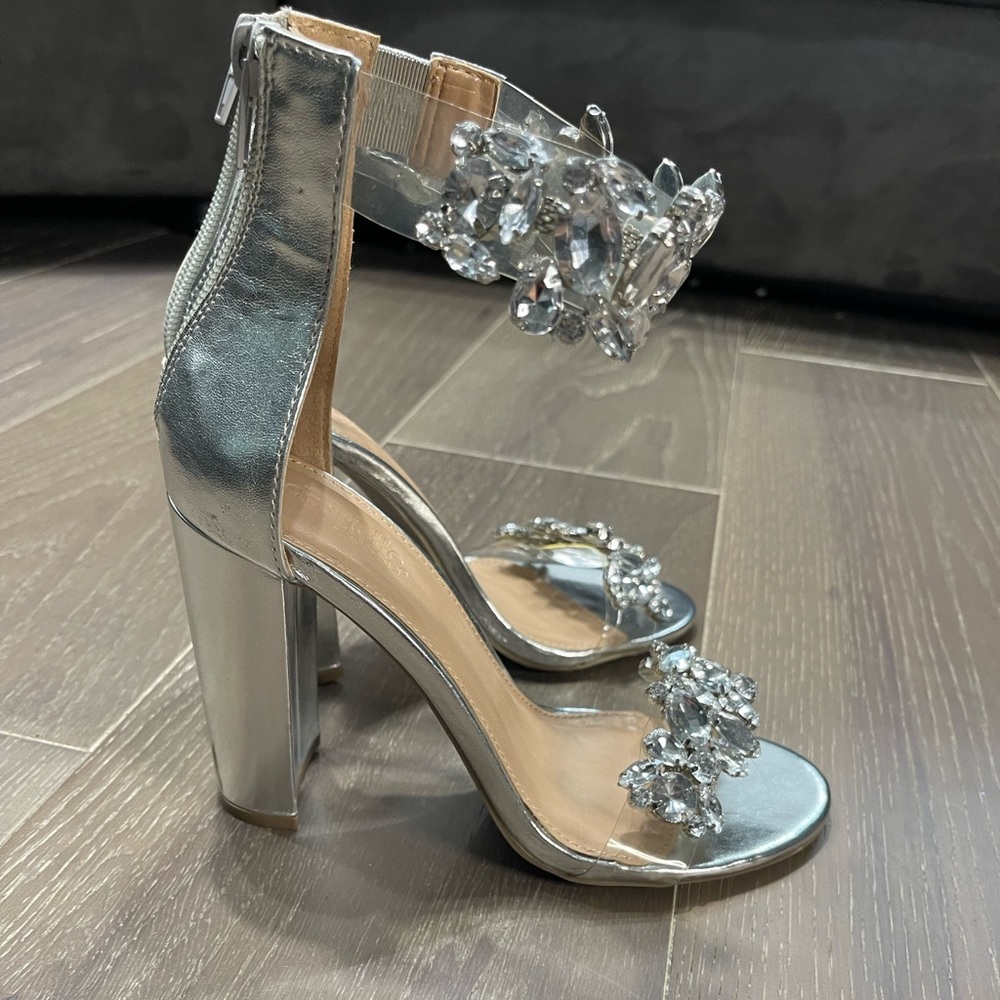Charlotte Russe rhinestone shoes. Size 6